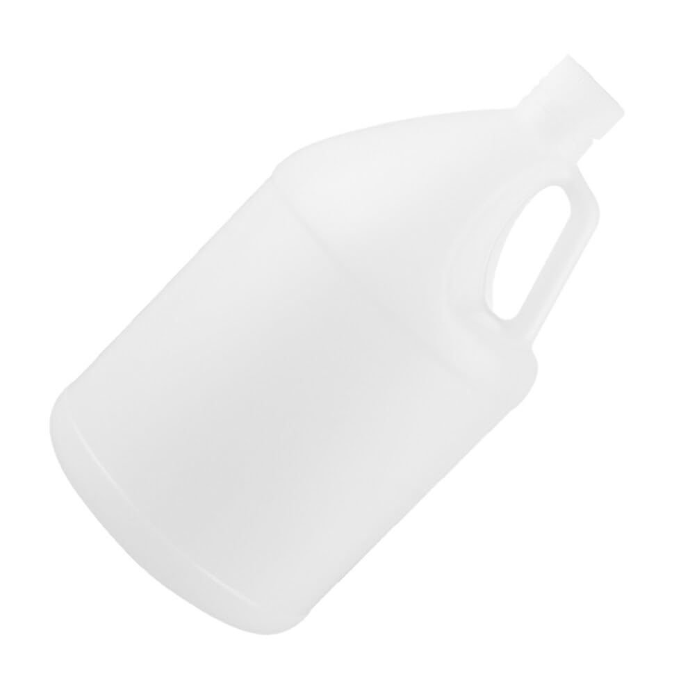 Clear Water Bottles Pitcher Empty One Gallon 4 Liter Bottle Gallon Heavy- Duty HDPE Container Food- Safe Screw- On Cap for Water Sauces Soaps Detergents Liquids Reusable Plastic Food Containers