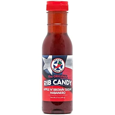 Rib Candy - Apple n' Brown Sugar Habanero Net Wt. 17 oz (476 g) Bottle Cover