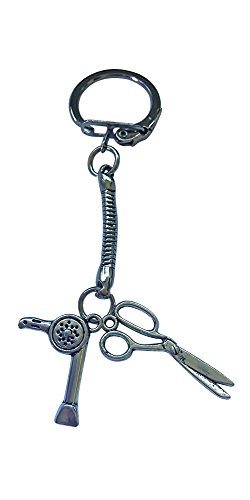 Preisvergleich Produktbild BriteSparkz Schlüsselring Friseurschere und Haartrockner