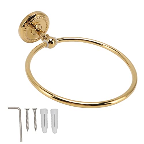 Toallero de pared dorado de cobre resistente para baño 2