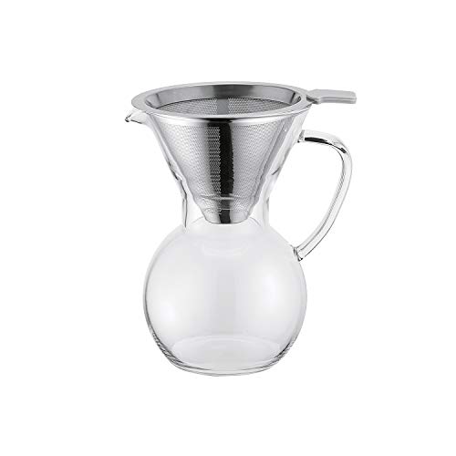 Weis Cafetière pour Over avec filtre 600 ml