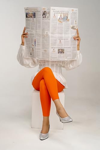 Image of Cotton Ankle Length Leggings for Women & Girls | No See Through | Breathable