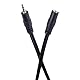 PremiumCord Verlängerung Klinkenkabel 2,5 mm, Länge 3 m, Buchse 2,5 mm Steckdose, AUX-Headset-Audio-Verlängerungskabel, geschützt, Farbe schwarz