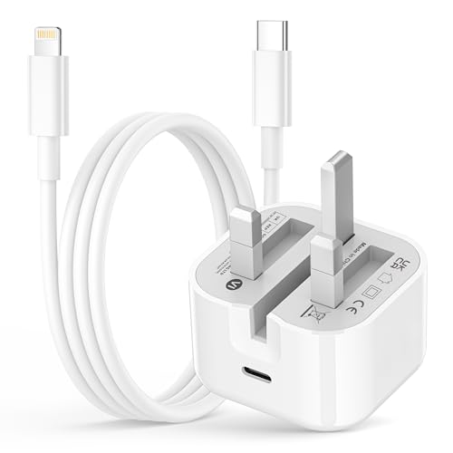 iPhone 14 13 Charger Plug and Cable [Apple MFi Certified] 20W Apple iPhone Fast Charger Plug with USB C to Lightning Cable Fast Charge for iPhone 14 Pro Max/14 Plus/13 Pro Max/12 Mini/11/XS/XR/8/SE