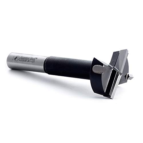 Amana Tool - 420508 Carbide Tipped Boring Bit with Spurs 1-1/2 Dia x 1/2" Shank
