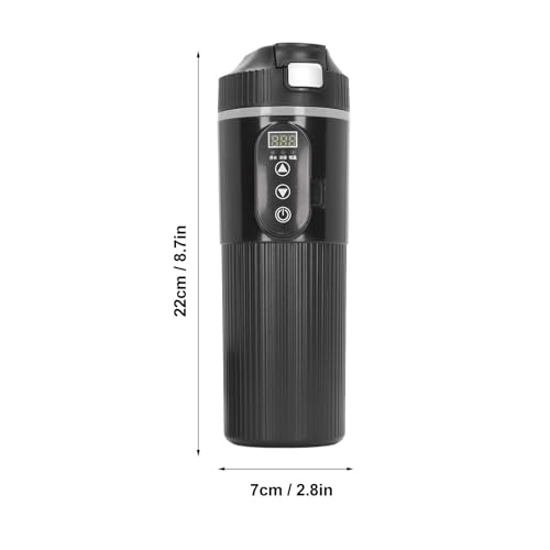 Tetera eléctrica portátil para coche 500ml acero inox miniatura 6