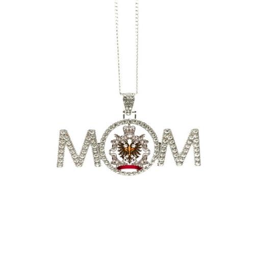 Collier pendentif aigle double tête cadeau maman fête des mères