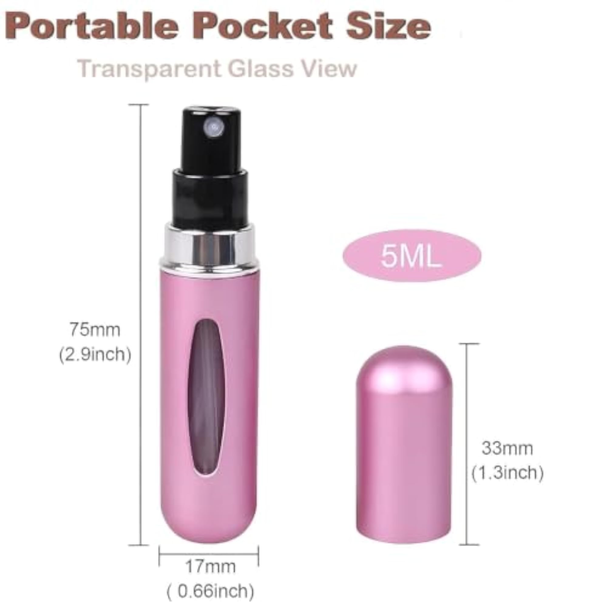 8ml Portable Mini Refillable Perfume Atomizer Spray Bottle