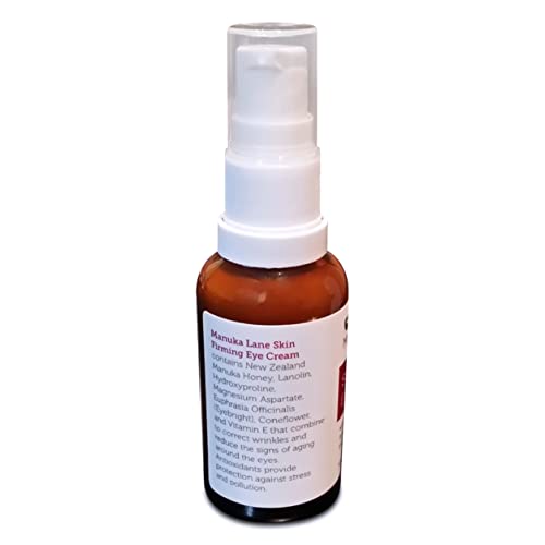Manuka Lane Natural Eye Cream Moisturizer with Manuka Honey, Eyebright, Vitamin E, and Lanolin – Nature’s Most Powerful Defense Against Dark Circles Under-Eye Bags, Dark Circles and Puffiness - Image 4