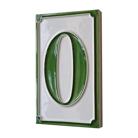 Numéros de maison en céramique italienne peints à la main Cover