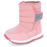 JAN & JUL Girls Fleece-Lined Tall Winter Puffer Boots (Dusty Pink, US Size 10)