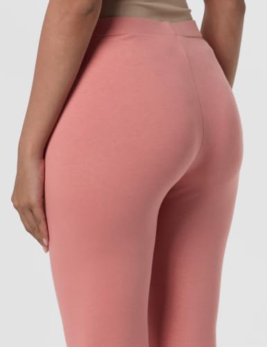Image of W for Woman Women's Regular Fit High Rise Coral Cotton Jersey Tights