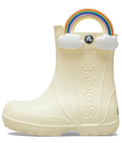Crocs Handle It Rain Boots (Toddler/Little Kid), Buttercream, 13 US Unisex