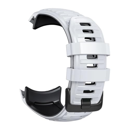 [�����ȓX] �ɓK��Garmin Instinct 2X �\�[���[�E�H�b�`�o���h �V���R���E�H�b�`�X�g���b�v �E�H�b�`�o���h �u���X���b�g �����p���X�g�o���h(White black)