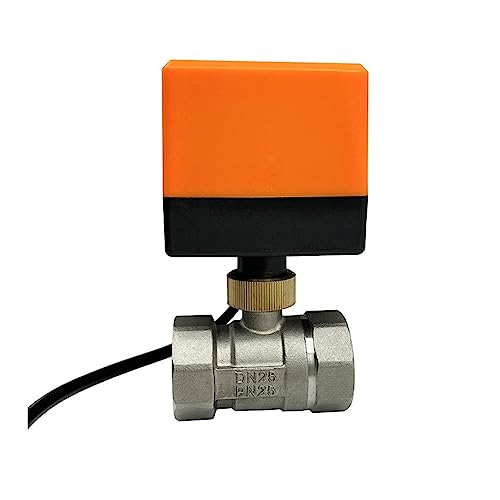 Válvula de bola motorizada de 1 pulgada en acero inoxidable 24VDC de 2 vías 2