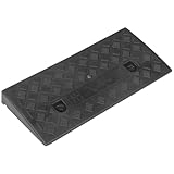 IMIKEYA Tapis de Rampe D’Accès en Pente 5 CM Hauteur en Caoutchouc Noir Antidérapant p...