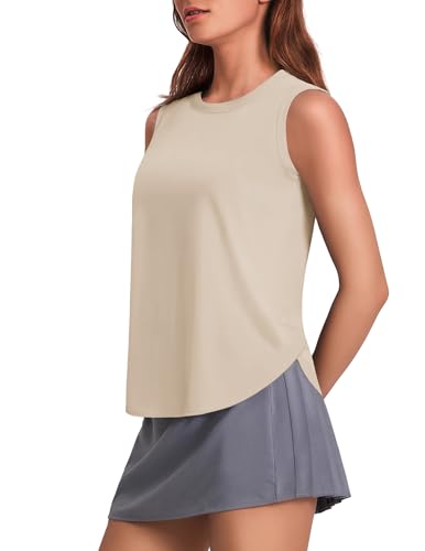 Image of PINSPARK Workout Tank Tops Woman Ice Silk UPF 50+ Athletic Yoga Shirts