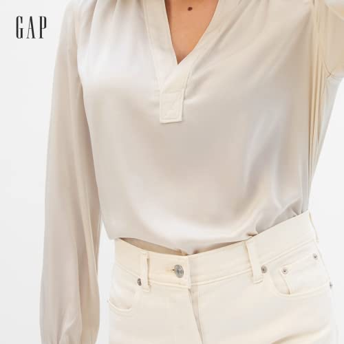 Image of Gap Women's Long Sleeve V-Neck Top Shirt
