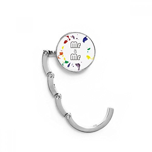 Cintre sac plié LGBT bureau cintre support pliable table multicolore