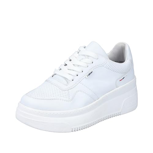 Rieker Damen Schnürer M7811-80 weiß Gr. 41