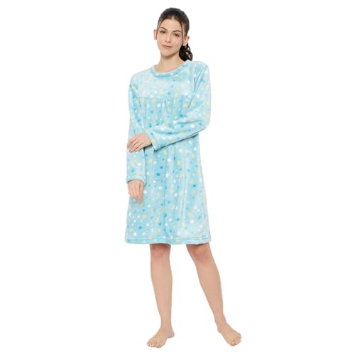 Image of CAMEY Women's Printed Nightgown, Long Sleeves, Nighty