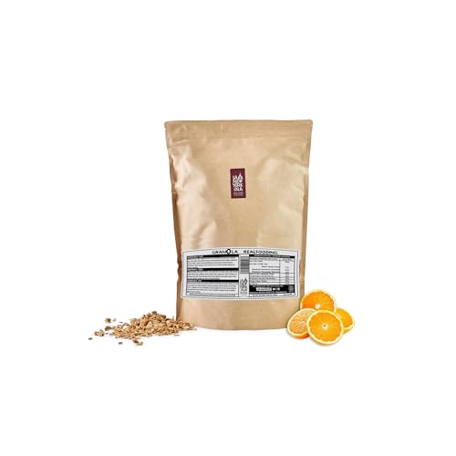 La Newyorkina Granola Real Fooding 1.5kg Con Aceite de Oliva Virgen Extra y Pasta de Dátil y Ralladura de naranja