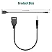 Eanetf USB to Aux Audio Adapter, 3.5mm Male to USB Female Adapter for Playing Music with U-Disk in Your Car,orked only When Your CAR 3.5mm AUX Port Must has Audio decoding Function - 2 Pack