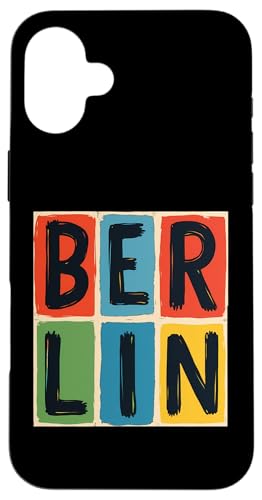 Berlin Modern Style Blocks - Urban Travel Vibes Case for iPhone 16 Plus