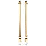 MECCANIXITY Lighting Downrod, 8 Inch Long M10 Threaded Extension Rod Lighting Fixtures for Pendant Light Island Lighting Chandeliers Fan, Gold Tone 2 Set