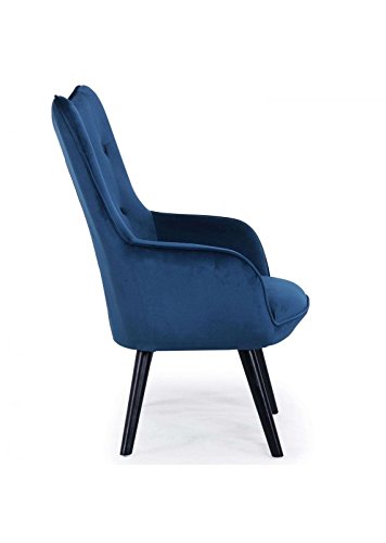 Menzzo Canapé Convertible Refresha Velours Bleu