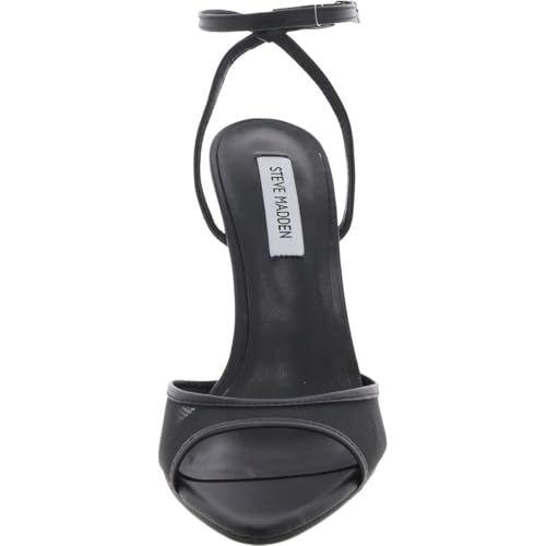 Steve Madden Women's Beki Heeled Sandal, Black, 11