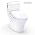 TOTO® WASHLET®+ Aquia IV® Cube Two-Piece Elongated Dual Flush 1.28 and 0.9 GPF Toilet with S5 Bidet Seat, Cotton White - MW4363446CEMFGN#01