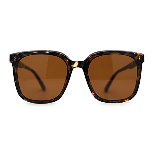 Womens Inset Lens Minimal Hipster Horn Rim Sunglasses2