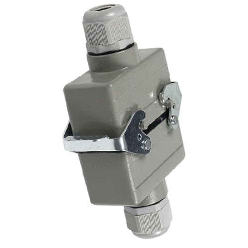 Conector HDC-HE-24 rectangular de alta resistencia y acoplamiento impermeable de 16 A 3