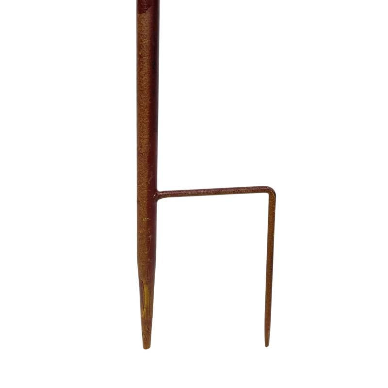 Tuteur Tige pour Plantes Motifs Oiseaux Mobile de Jardin Rotatif à Planter en Métal Patiné Coloré et Verre 9x71x163,5cm