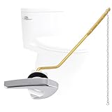 Hygie Rinse Metal Side Mount Toilet Handle Replacement Kit Compatible with Kohler K-GP30324-CP/Glacier Bay Toilet with 1pc Flapper Chain, Toilet Flusher Lever, Chrome