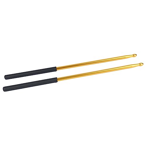 Baquetas de percusión de aleación de aluminio, 2 piezas miniatura 6