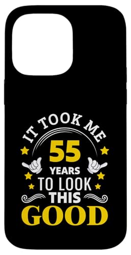 55 Years to Look This Good Funny 55�΂̒a���� �X�}�z�P�[�X iPhone 14 Pro Max �p