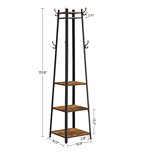 Vasagle ULCR80X Alinru Coat Rack With 3 Shelves thumb #6