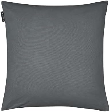 LINUM ANNABELL Cushion Cover 40x40 cm, 100% Cotton, Machine Washable, Dark Olive Green