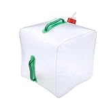 Capacidad súper grande: nuestros recipientes para grifos plegables de 20 l de capacidad súper grande le permiten obtener más agua durante sus viajes.
