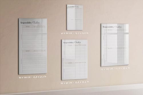 Tableau magnétique en verre décoratif haute qualité pour bureau