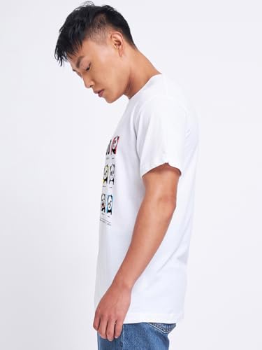 Image of Bewakoof Men's Printed 100% Cotton T-Shirt - Regular Fit, Round Neck, Half Sleeves