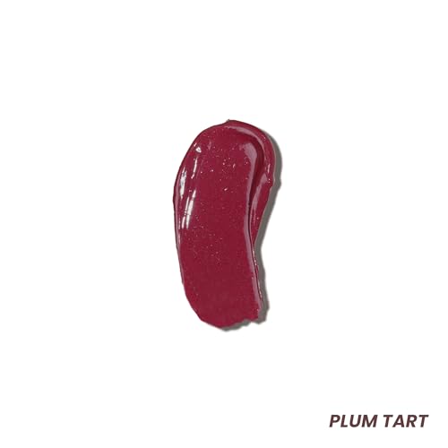 Image of LAMIOR Peptide Glaze Lip Balm - 3 in 1 Formula for Glossy Shine, Healing & Nourishment for Dry Dark & Pigmented Lips with Shea Butter, Non Sticky, Moisturizing Lip Balm for Women, (Plum Tart)