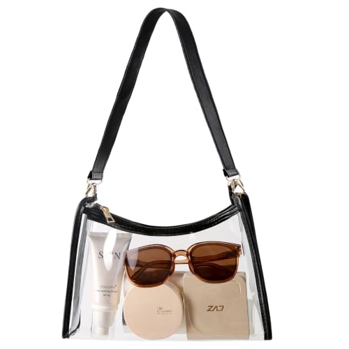 Image of Clear Bag for Stadium Events Women's Purse Handbags Small Purse shoulder bag Crossbody Bag
