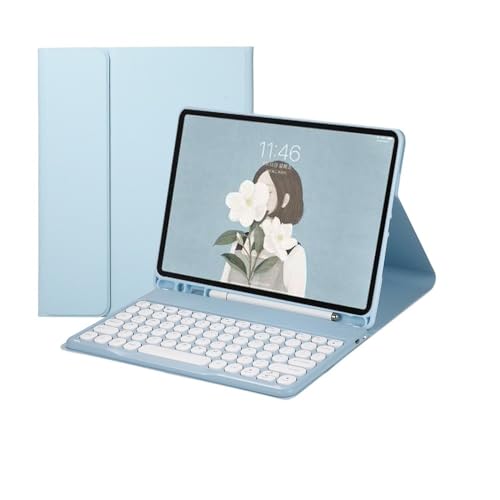 Funda de cuero con teclado Fire HD 10 tablet de 10.1 pulgadas YSJX
