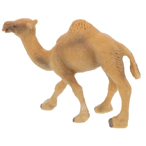 HEALSOPTHY Figura Decorativa de Camello Realista de Plástico Resistente Modelo de Dromedario Pequeño para Decoración de Escritorio y Aprendizaje Infantil Juguete Didáctico para Casa