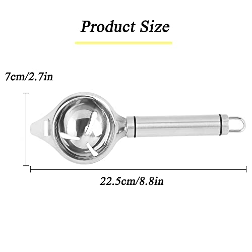 Zlmc Egg Separator, Stainless Steel Egg Yolk Separator, Long Handle Egg Yolk Separator, Kitchen Tools, Egg White And Egg Yolk Filter #TOP1