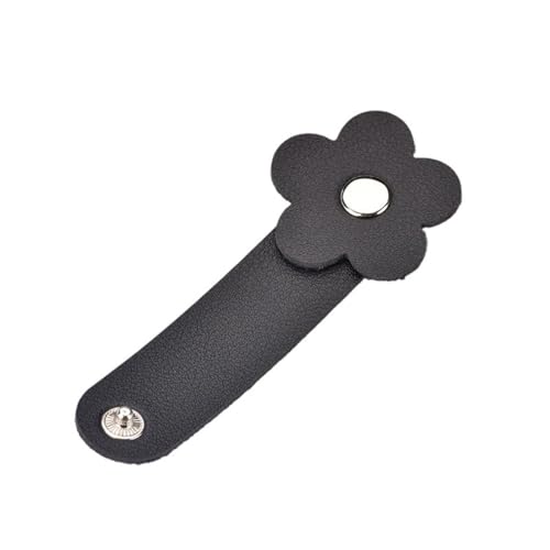 Small Flower Themed Wire Organiser Practical Snap Fastening Cable Clip Ties for Electronics Accessories Flower Phone Cord Organi