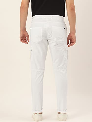 Image of Diverse Men's Slim Fit Overdyed Cotton Cargo